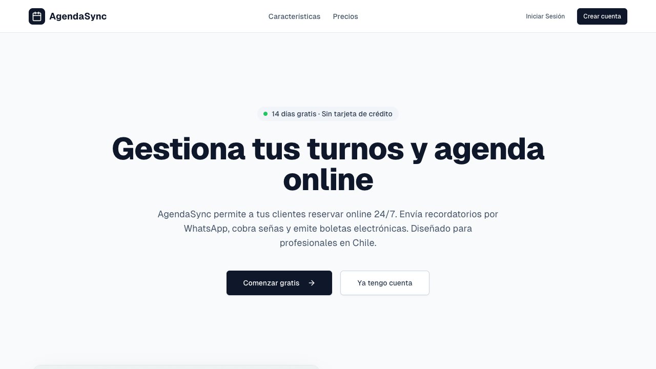 AgendaSync - Agenda Profesional
